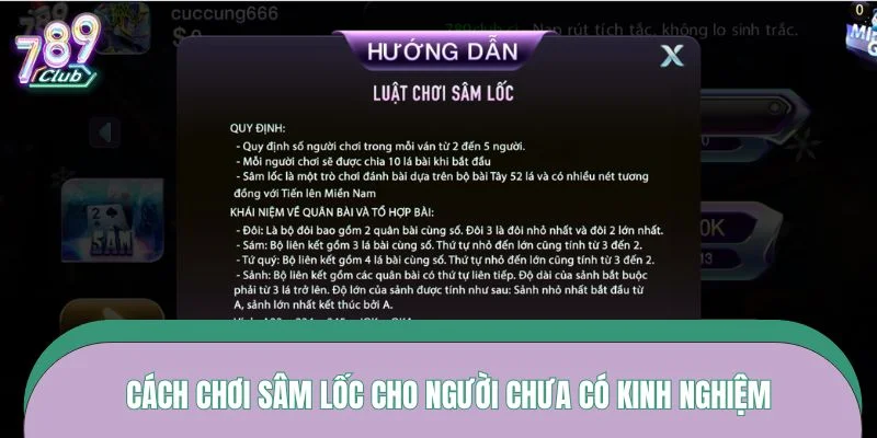 Cách chơi sâm lốc cho người chưa có kinh nghiệm